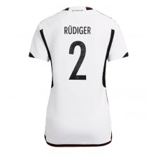 Tyskland Antonio Rudiger #2 Hjemmedrakt Kvinner VM 2022 Kortermet